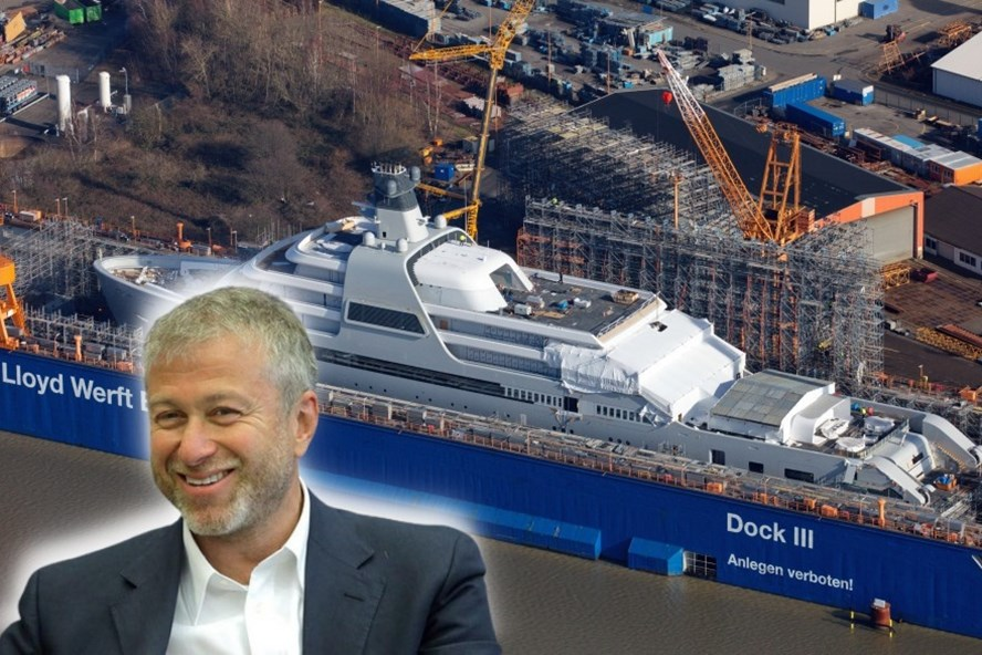 Tỉ phú Abramovich sắp nhận thêm siêu du thuyền sang chảnh giá 400 triệu USD vào bộ sưu tập của mình. 