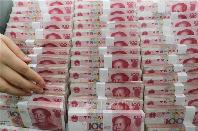 Đồng nhân dân tệ của Trung Quốc. Ảnh: AFP/TTXVN