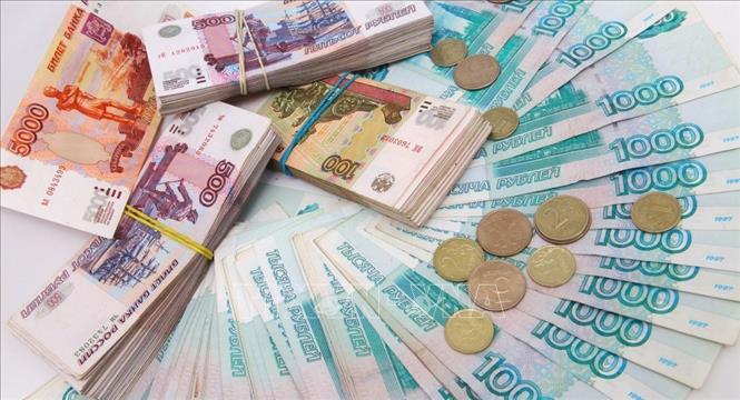 Đồng ruble của Nga. Ảnh minh họa: Sputnik/TTXVN