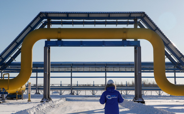 Một phần đường ống khí đốt của Công ty Gazprom tại khu vực Amur của Nga - Ảnh: REUTERS
