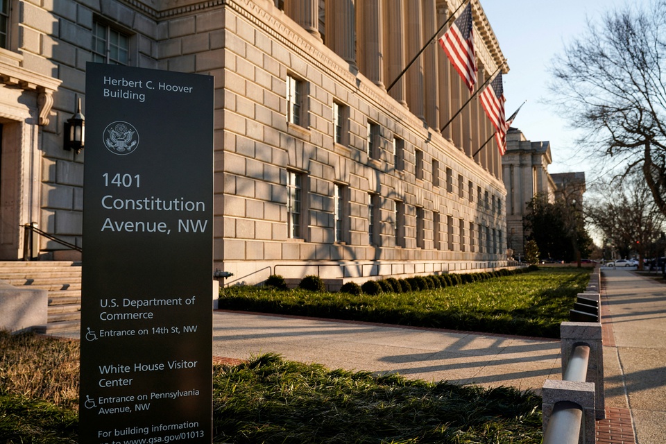 Trụ sở Bộ Thương mại Mỹ ở Washington. Ảnh: Reuters.