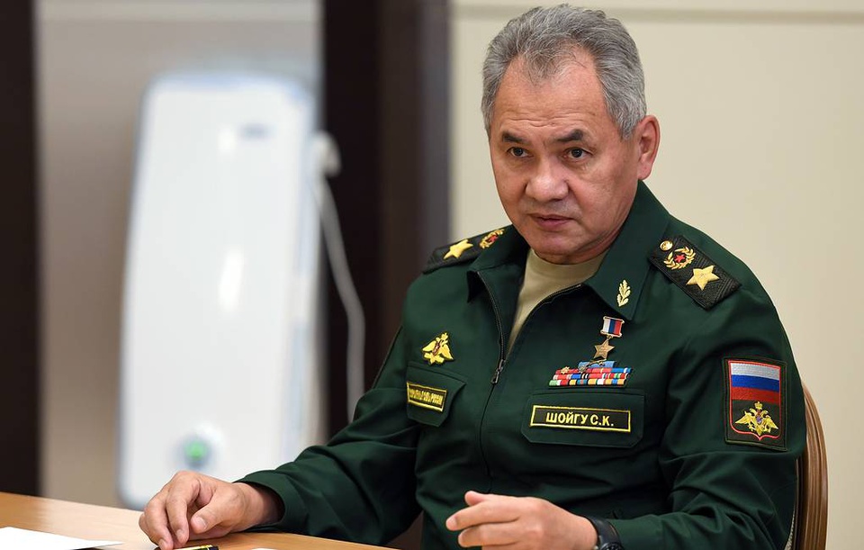 Bộ trưởng Quốc phòng Nga Sergei Shoigu ngày 21/4 cho biết nước này đã kiểm soát Mariupol. Ảnh: TASS.