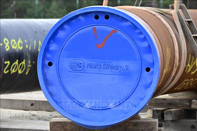 Đường ống dẫn khí đốt thuộc dự án Dòng chảy phương Bắc 2 tại Lubmin, Đức. Ảnh: AFP/TTXVN