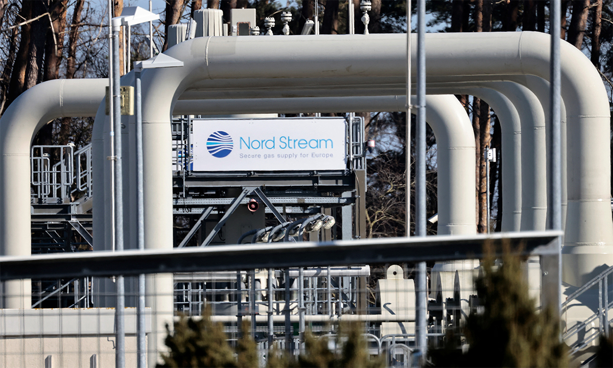 Một cơ sở trên hệ thống đường ống Dòng chảy phương Bắc 1 (Nord Stream 1) tại Lubmin, Đức ngày 8/3. Ảnh: Reuters.