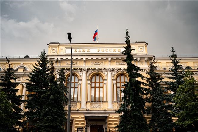 Trụ sở Ngân hàng trung ương Nga ở Moskva. Ảnh minh họa: AFP/TTXVN