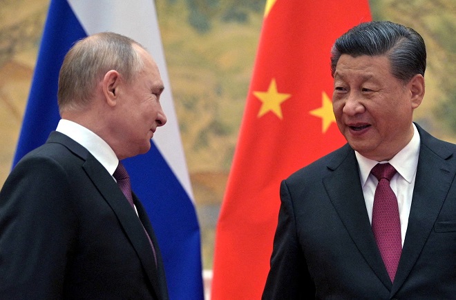   Tổng thống Nga Vladimir Putin và Chủ tịch Trung Quốc Tập Cận Bình. Ảnh minh họa.  