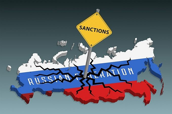 Nền kinh tế Nga đang bị 'bủa vây' bởi các lệnh trừng phạt từ nhiều phía. (Nguồn: Logistics Asia)