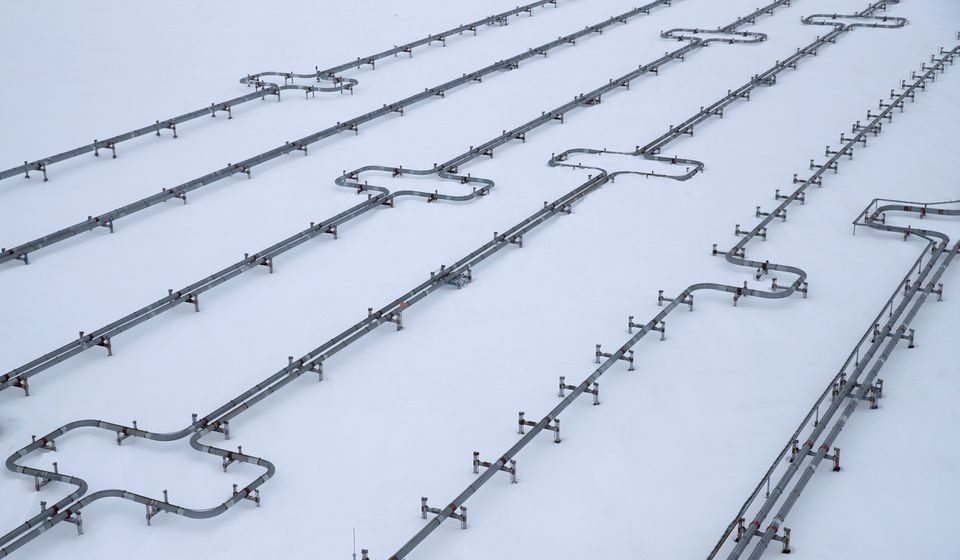 Những đường ống dẫn khí đốt của Gazprom, tại mỏ khí đốt Bovanenkovo trên bán đảo Bắc Cực Yamal, Nga. Ảnh: Reuters