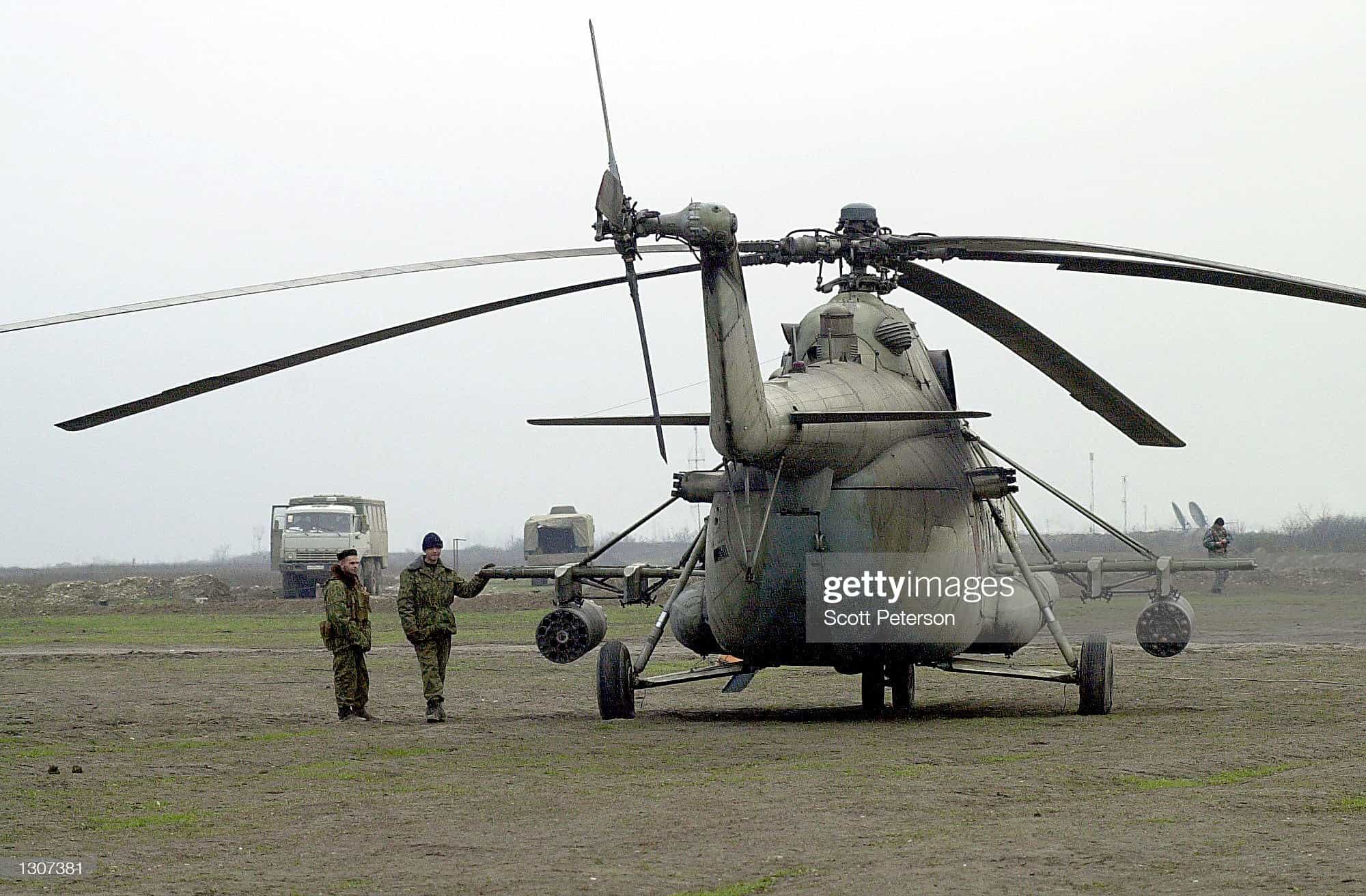 Một trực thăng Nga ở Chechnya năm 2000. Ảnh: Getty Images