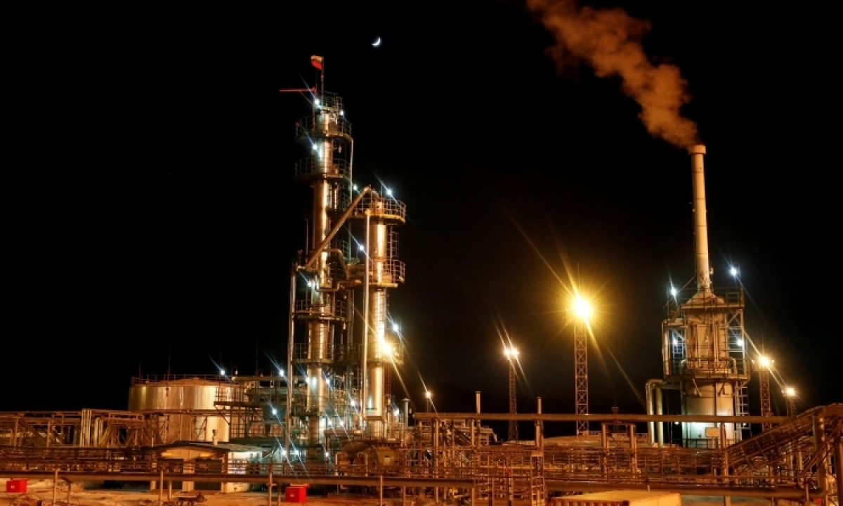 Một nhà máy ở mỏ dầu Yarakta thuộc vùng Irkutsk, Nga. Ảnh: Reuters