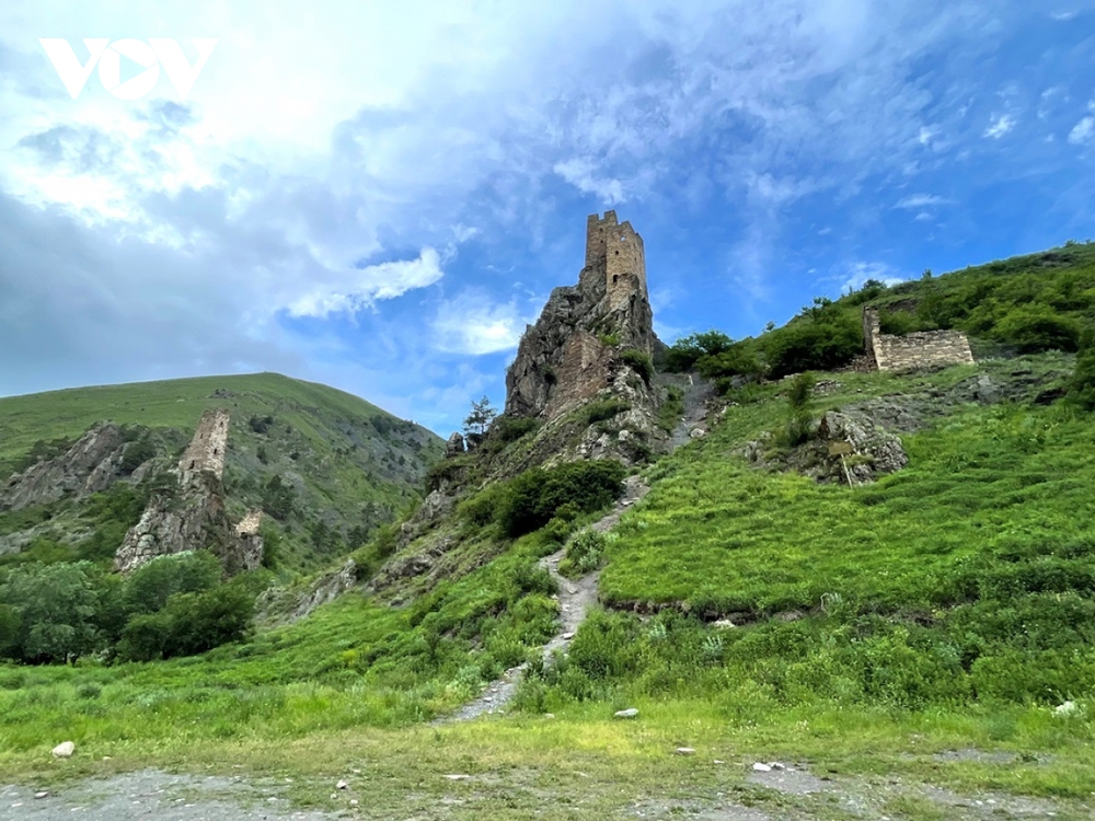 Tổ hợp tháp Vovnushki ở huyện Dzheyrakh-Ingushetia