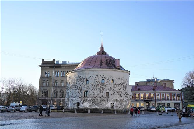 Tháp Tròn là một những công sự bảo vệ thành phố Vyborg trước những cuộc tấn công trong quá khứ. Ảnh: TTXVN tại Nga