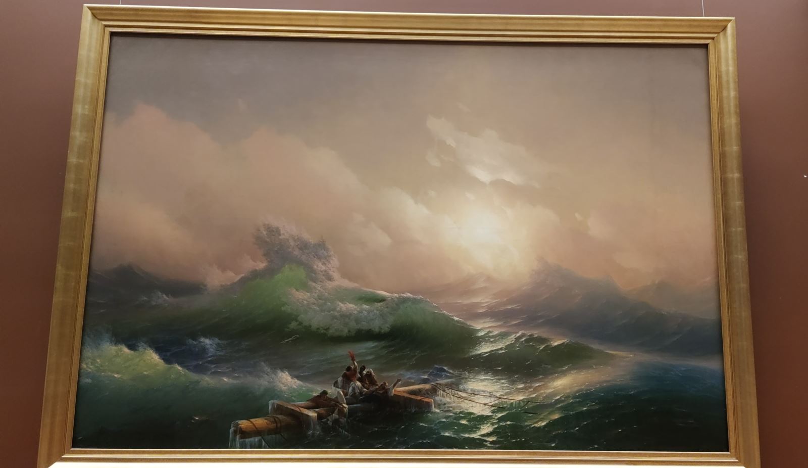 Bức tranh “Cơn sóng thứ chín” nổi tiếng của Aivazovsky.